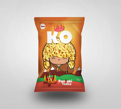 Noodle Packaging concept art creative design food food and drink food illustration illustration maggie noodle package packaging design vector