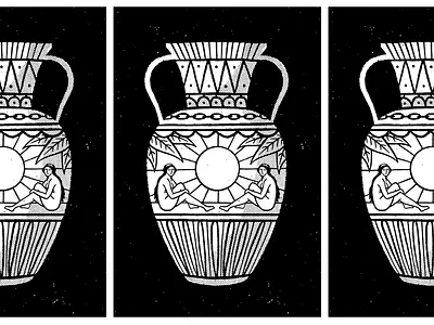 vase is the place artifact cool drawing illustration ladies sun vase
