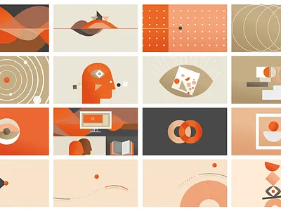 The Coaching Journey animation animation 2d coaching design frames geometric gradients illustration journey motion motiondesign motiongraphics movement patterns sequence shapes story storyboard storytelling styleframes