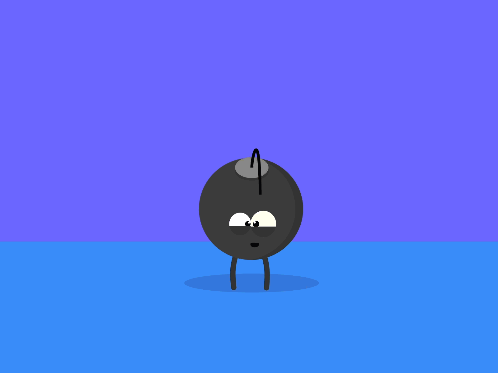 Bomb bomb character animation cute illustration particle