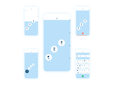 Water Intake Tracking App app app design aqua clean health ios lifestyle minimal product tracking app ui uiux ux water