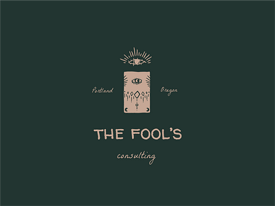 The fool's Consulting branding consulting eye eyes fortune icon logo logo bundle magic star stars startup tarot tarot card tarot cards tarot deck witch zodiac