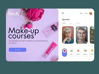 Landig prototype branding design figma logo minimal site typography ui ux web