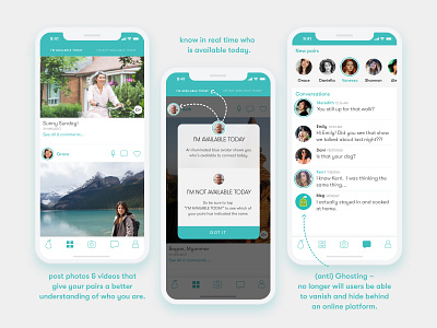 Dating App app ui visual design