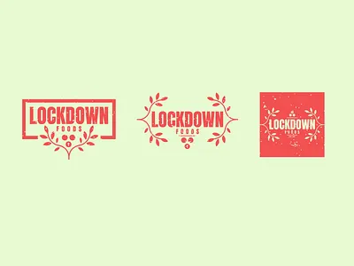 Lockdown Foods app brand branding challenge clean colours design development dribbble food food and drink icon jrdickie leaves lock lockdown logo plants vegetables weeklywarmup
