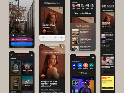 News App UI Kit app app design clean design kit mobile mobile app mobile ui modern ui kit user interface