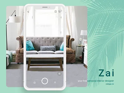 Free, Personal Interior Designer (App) app app design application furniture furniture app furniture shopping mobile mobile app mockup template online shopping principle shopping sketch ui design ux design uxui zai