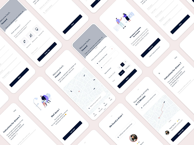 Ridesharing App for Seniors app app design application ui clean interface minimal minimalist mobile mobile app mobile app design mobile design mobile ui modern ride rideshare ridesharing senior ui uidesign white