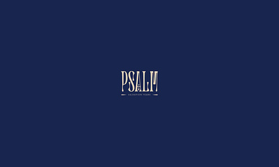 Psalm Logo believe bible brand church clean font hope icon identity letters logo mark psalm symbol trust type typography