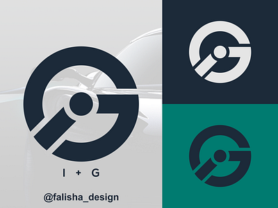 ig logo 3d abstract box branding circle design flat g gi hexagon i icon identity ig illustration initials logo monogram triangle vector