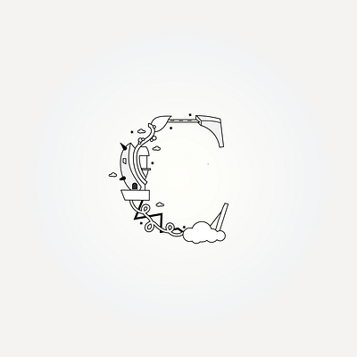 C 2d 3d abstract artwork conceptual art illustration illustrator logo typography vector