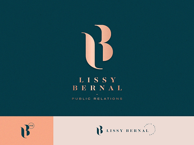 PR Agency Branding branding classy elegant foil identity logo logo design monograms serif typography