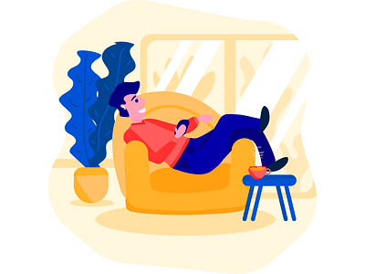 Quarantine Routine Series - Illustration - Podcast character design cuarentena digital art happy healthy home illustration illustrator ilustración lifestyle listen music podcast quarantine quedate en casa routine stay at home vector art wellness