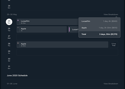 Slate UI clean dark mode dropdown flat interface ui