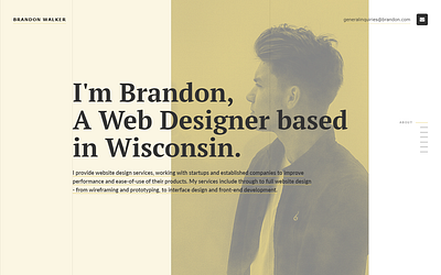 Brandon Walker - Webflow Portfolio Template design template template design ui ui animation web design web development webdev webflow website website builder