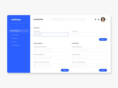 Daily UI - 007 - Settings concept dailyui design site design ui ux uxdesign web 2.0 webdesign website