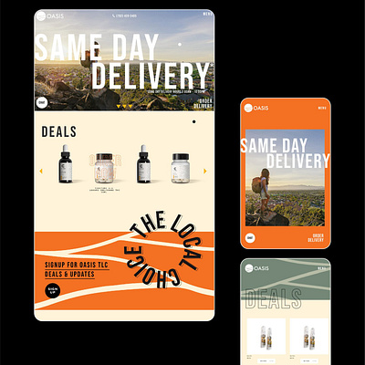 Website Design for Oasis Cannabis cannabis cannabis ui ecommerce design ecommerce shop ui ux web design website cannabis website design website designer