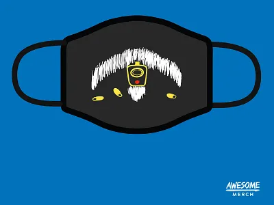 Awesome Merch (Face Mask) bullet corona virus creative creative design design drawing face mask graphic tablet illustration shoot gun vector wacom