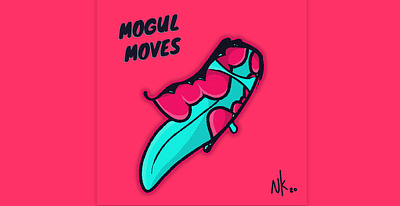 Mogul Moves album album cover art cartoon colourful design illustration illustration art teeth