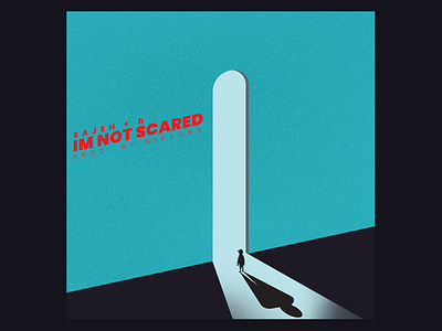 I'm Not Scared by Sajeh and h. Cover Art art artist branding cover art design digital art graphic design illustration man montreal music scared song poster vector