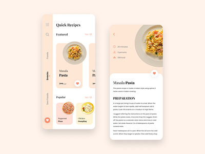 Food recipe app ui concept breakfast cook cooking cooking app cuisine dinner dish figma food food and drink food app food apps food recipe food recipes foodie lunch sea food snacks ui ux