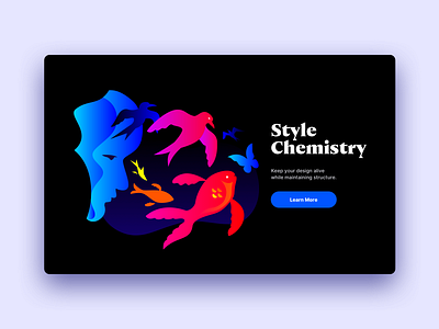 Style Chemistry: Web Design and Illustration animal bird butterfly fish graphic illustration vector web web design webdesign website website design