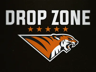 Drop Zone Client Work adobe adobe illustrator adobe photoshop branding contractor design drop zone illustration military tiger tiger logo vector