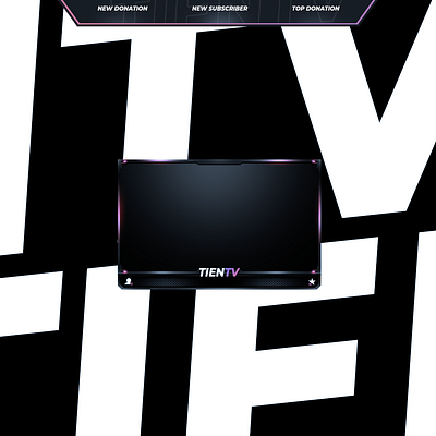 Custom Twitch Overlay branding clean design esports fortnite gamer overlay streamer twitch ui