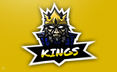 LOGO ESPORT KING branding design esport fortnite icon illustration illustrator logo mascot vector