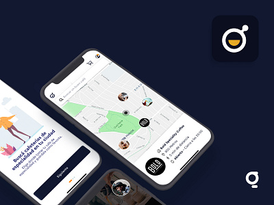InstaCoffee - Visual Concept - React Native App android coffee design ios logo logotype react native ui ux