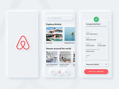 Airbnb Neumorphism airbnb app design gradient home ios light minimal neuomorphism rent sketch skeuomorph skeuomorphic skeuomorphism ui