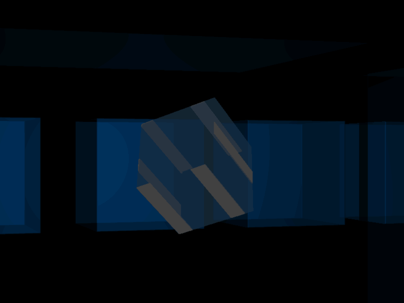 Cube 3d animation blue cube design gif motion