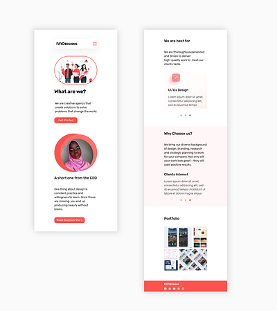 Faydeesigns landing page figmadesign landing page design