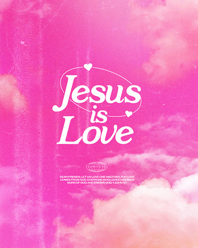 Jesus is Love | Christian Poster christian