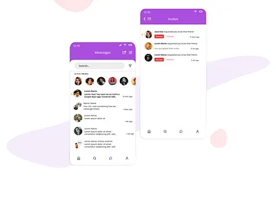 Mobile Chat UI design mobile