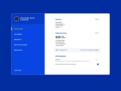 Daily UI - Profile account dailyui figma profile settings ui