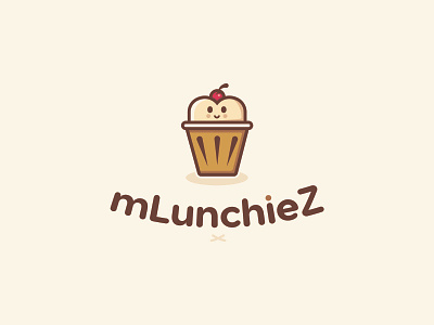 mLunchiez art baker bakery baking branding chef illustrator logo pastry