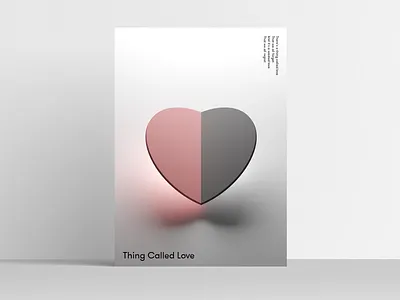 Thing Called Love Deepshape Poster 3d 3d art 3ds max 3dsmax branding design geometric geometric art geometric design geometry graphic design graphic design graphicdesign illustration typography vector