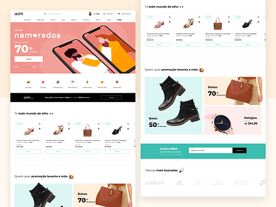 Study Case - Dafiti Ecommerce art direction components dafiti e commerce shop ecommerce emoji fashion illustration interface landing page mobile style ui uidesign ux