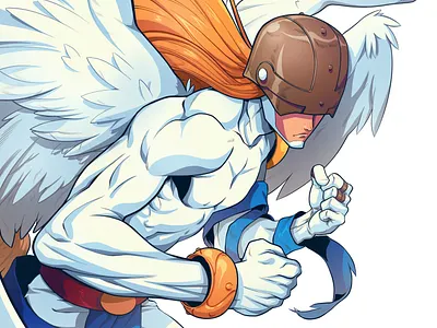 Angemon angemon anime art character design comic comic book comics digimon drawing illustration manga