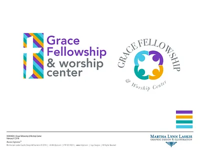 Logo Development for Grace Fellowship baptist brand development branding church design church logo church marketing graphic design hiremarthalynnlaskie logo evolution lord marketing prayer religion retro spiritual typography yonkersagency