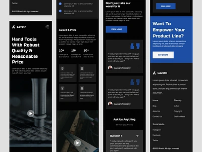 Laveth - Industrial Machines Landing Page Responsive app b2b b2b landing page b2b website hand tools industrial industrial tools industrial website machines landing page mobile mobile app responsive responsive landing page responsive website tools tools landing page web web design website website design