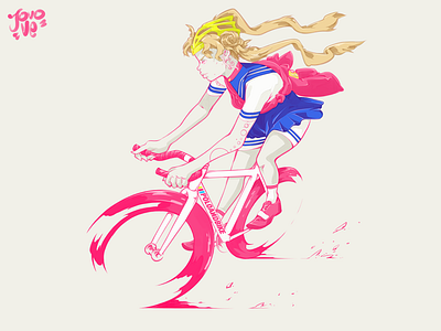 Moon Courier bike messenger courier fixie messenger sailor moon