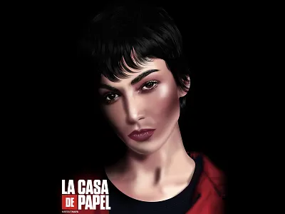 Tokio La Casa De Papel adobe photoshop design digitalart illustration la casa de papel money heist tokio tokyo