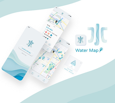 飲水地圖 APP ''Water Map APP'' app map refill ui water waterfill