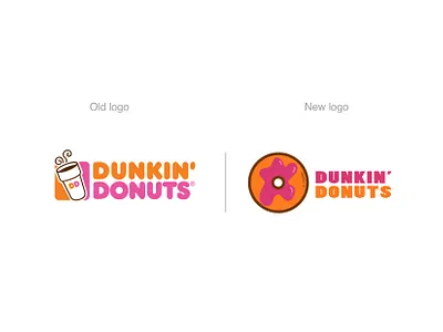 Dunkin' Donuts logo redesign branding dunkin donuts logo logo design logoredesign rebranding typography