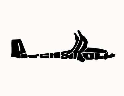 Pitch and Roll clientwork custom lettering digitalart flight glider hand drawn itsjerryokolo jerryokolo logo logo designer plane procreate sticker stickerdesign stickermule tshirtdesign tshirtdesigner typography