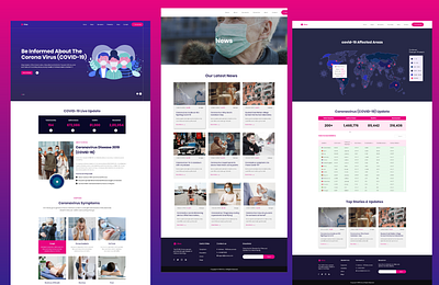 corona virus update coronavirus covid19 webdesign