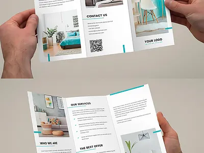 Brochure Interior Design Tri Fold Template