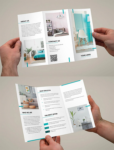 Brochure Interior Design Tri Fold Template